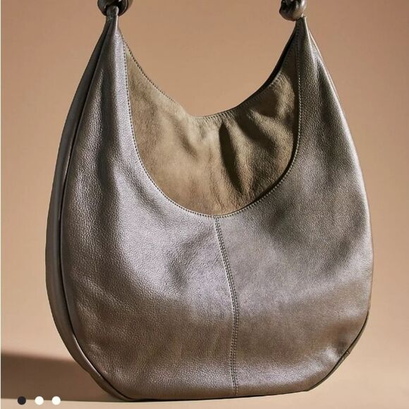 Slouchy Leather Knotted Circle Bag - Picture 5 of 6
